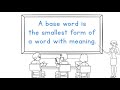 Suffixes and Base Words Assessment