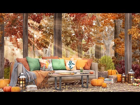 Cozy Autumn Day In Nature 🍂Rustling Leaves, Autumn Breeze & Nature Sounds in a Serene Forest Retreat