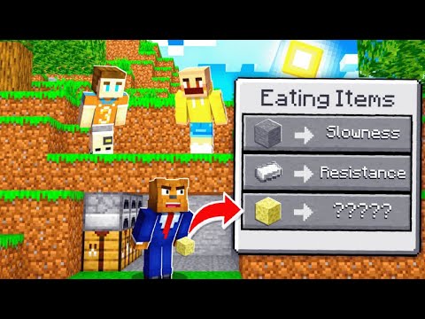 Minecraft Manhunt, But I EAT Every Block