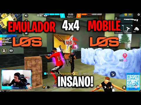 ATROPELOU! LOS EMULADOR VS LOS MOBILE - 4X4 INSANOO! CLIPS FF