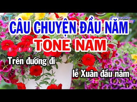 Karaoke Câu Chuyện Đầu Năm Tone Nam ( G#m ) Nhạc Xuân Mới Nhất 2025 || Karaoke Đồng Sen