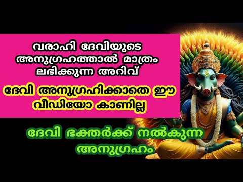 varahi devi. വരാഹി ദേവിയുടെ അനുഗ്രഹത്താൽ മാത്രം ലഭിക്കുന്ന അറിവ്. varahi mantra. #varahidevi #varahi