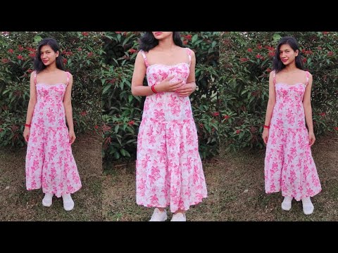 Coreset dress tutorial/most viral Instagram dress/ designer dress