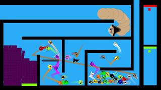 SPRUNKI vs HUNGRY WORM - SPRUNKI Survival - Algooo Marble Race