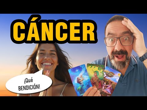 Cáncer ♋️ Lágrimas de ALEGRÍA 🙏🌈 ¡DIOS te envía esto! 🔮 TAROT interactivo