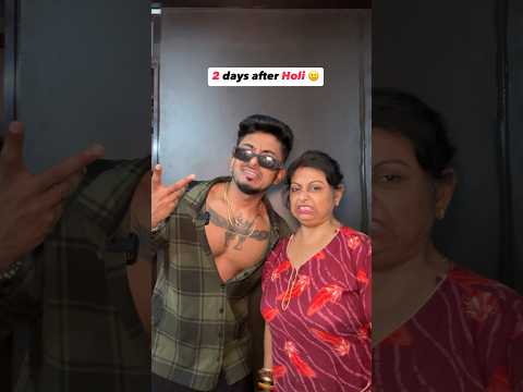 Ekhono Holi khelchi ๐๐ #thetollyyfamily #youtubeshorts #shorts
