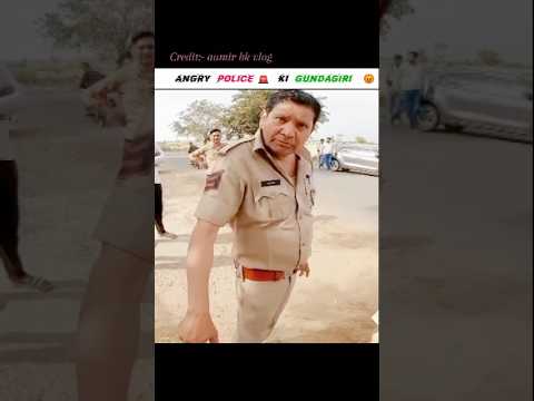 Bike Sized ๐ญll Angry Police Ki Gundagiri ๐ก #shorts #youtubeshorts #motovlog #rider #cops
