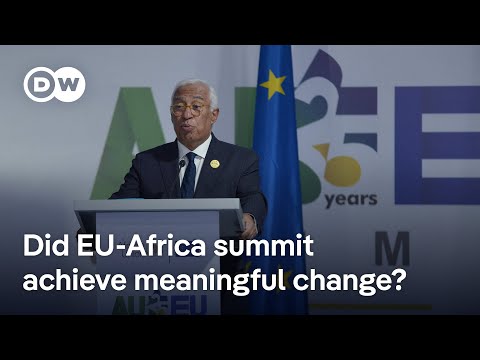 YouTube video thumbnail: EU-Africa Summit Overshadowed by US-Russia Peace Plan for Ukraine