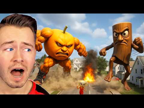 TUNG TUNG TUNG SAHUR vs UDIN DIN DIN DUN kämpfen in 360°!