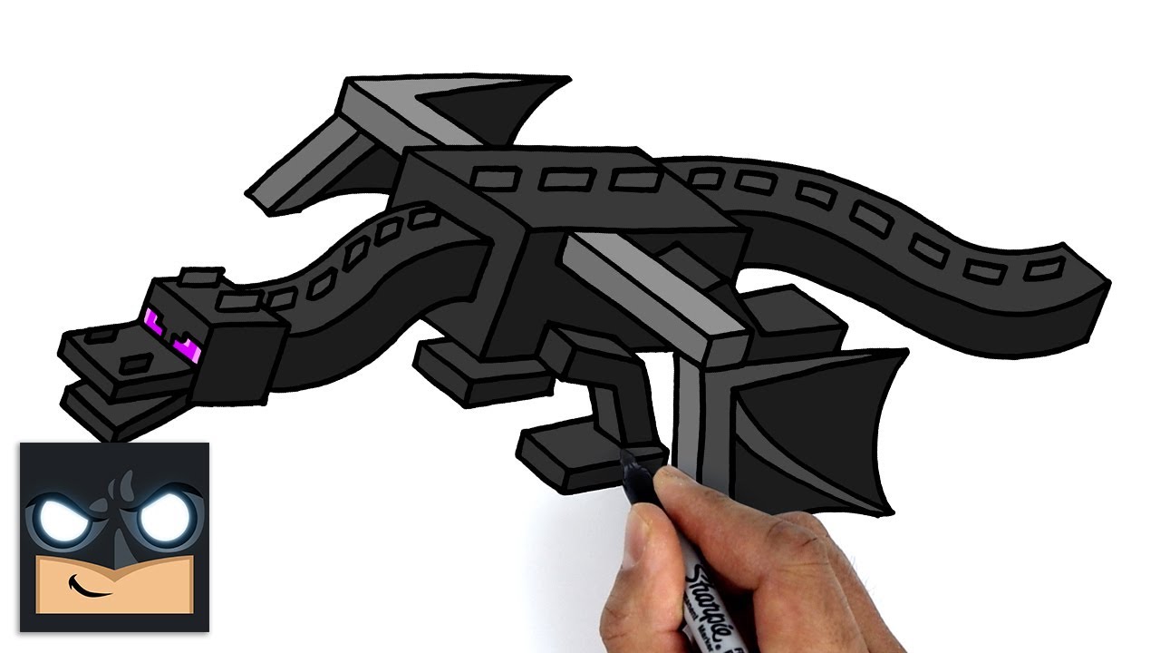 How To Draw Minecraft - Ender Dragon