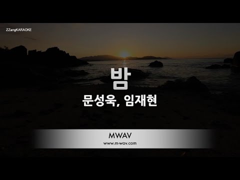 [짱가라오케/노래방] 문성욱(Moon Seong Wook), 임재현(Lim Jae Hyun)-밤(Darkness) [ZZang KARAOKE]