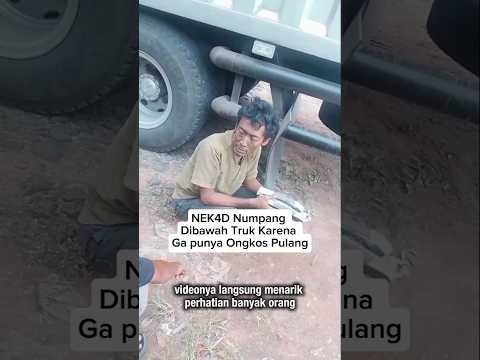 Pria Ini Ned4d Numpang Dibawah Truk Karena Ga Punya Ongkos Pulang #shorts