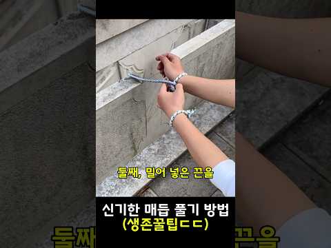 신기한 매듭 풀기 방법