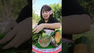 น้ำพริกกะปิ กินกับข้าวสวยฮ้อนๆ มะละกอเผา