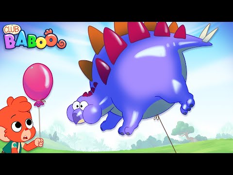 Funny Balloon Dinosaur Videos for Kids | Club Baboo | 1HOUR Compilation | Stegosaurus Triceratops