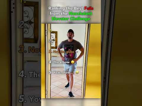 Ranking The Best Fails from the Nonchalant Elevator Challenge