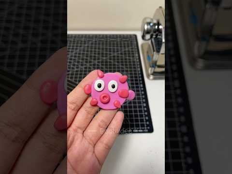 ทำเข็มกลัดจากดินปั้นกันน รอบนี้กลับมาลองใช้ดินโพลิเมอร์~ #diy #clayart #polymerclay