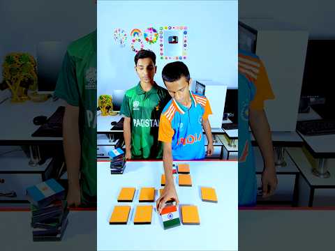 INDIA vs Pakistan High Voltage Memory Game Challenge 💞 #amazing #games #comedy