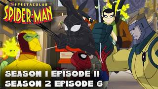 Group Therapy & More | Spectacular Spider-Man | DOUBLE EPISODE | S1E11 | S2E6 | Throwback Toons