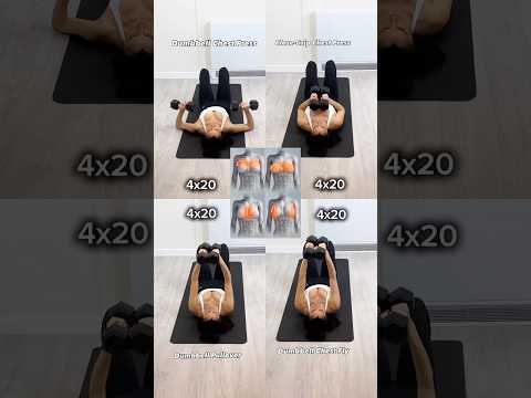📌Top 4 Dumbbell Chest Exercises 🔥💪 Build a stronger, bigger, and defined chest with these moves: