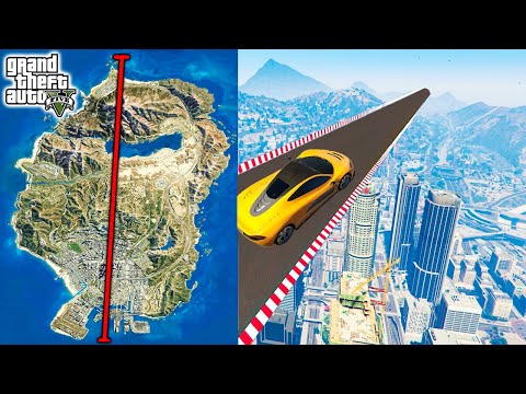 ¿Cuanto Tiempo Tardamos en Recorrer el Mapa de Los Santos en Linea Recta?😮 GTA 5