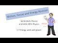 Kinetic and Potential Energy Problems