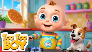 Too Too Boy Pancake Day |  Cartoon Animation Compilation |  Videogyan Kids Shows