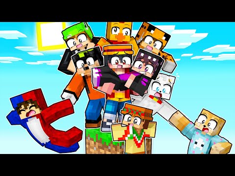 ยก10 YOUTUBERS vs UN BLOQUE en MINECRAFT! ๐ฑ RETO EXTREMO (RAMCORE)