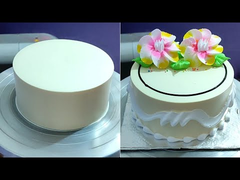 simple cake design| satisfying cake decorating| easy cake decorating ideas#cake #cakedecorating