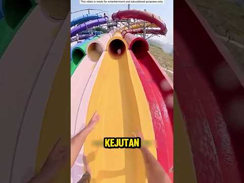 Niat bikin kejutan di seluncuran air malah jadi kocak 😂