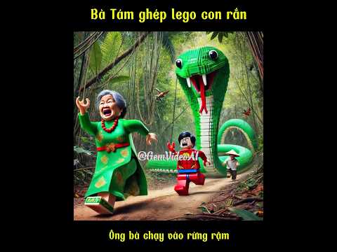 Bà Tám ghép lego con rắn #aistory #gemvideoai #funny #aishorts #giaitri #batam #ai #haihuoc #haixam