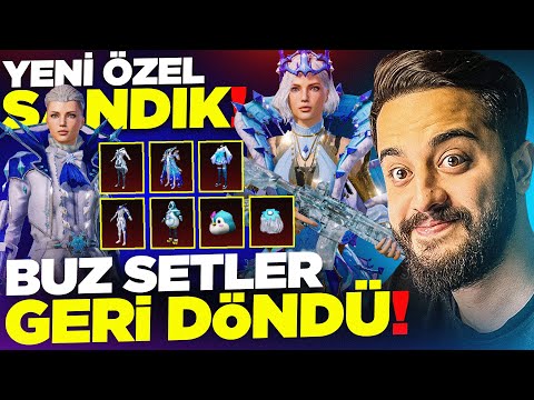 YENİ ÖZEL SANDIK GELDİ! TÜM BUZ SETLER GERİ DÖNDÜ! HERŞEYİ ALDIK! PUBG Mobile