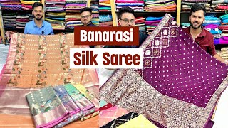 Banarasi Tussar Silk / Tissue Katan / Mango Silk / Khaddi Georgette / Crepe Silk / Bandhej Saree 🔥🔥