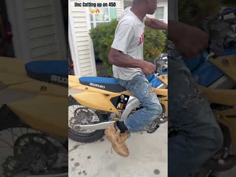 How did Unc do on the 450? 🤣 #bikelife #dirtbike #450 #rmz450 #fyp #viral #foryou #foryoupage #reel