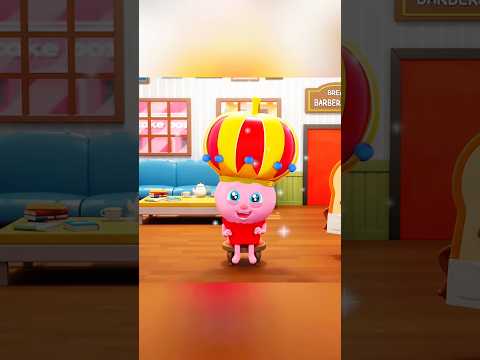 बड़े सिर वाले कपकेक की जादुई सुंदरता यात्रा #youtubeshorts