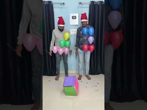 Roll Dice 🎲 With Multi Colour Pop Balloon Challenge #shorts