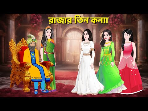 রাজার তিন কন্যা | Bengali Fairy Tales Cartoon | Rupkothar Bangla Golpo | Golpo Konna