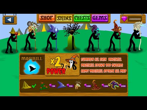 UPDATE ALL SKIN MAGIKILL WITH SPAWN 99999 MINION SWORDWRATH | STICK WAR LEGACY | STICK MASTER