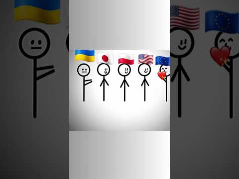 Love Ukraine #countries #Ukraine #countryballs #animation #flags #Nato #shorts #fyp #Poland #USA