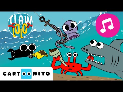 Ocean Party 🎵 Fun Dance with Sea Animals 🌊 | Songs for Kids | Clawlolo 🦀