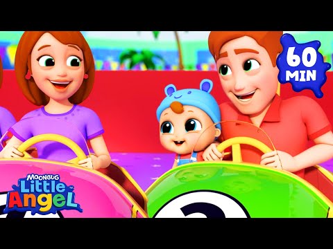 Trip To A Theme Park | Little Angel | Cartoons for Kids - Explore With Me!