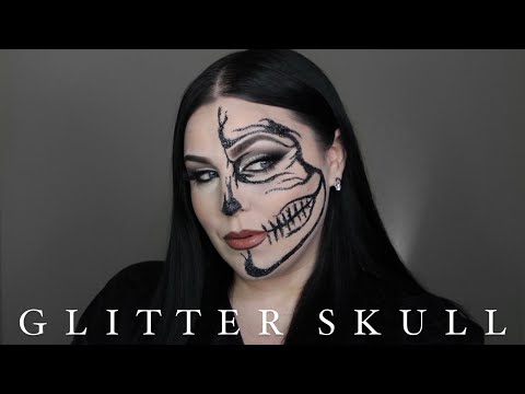 GLITTER SKULL - LAST MINUTE HALLOWEEN COSTUME