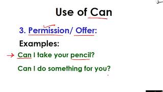 Use of 'Can' and 'May'