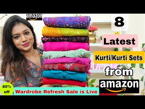 😃 Amazon Huge Kurta Sets, Kurtis, Dresses & T-shirts Haul Starting Rs.499|❤️Amazon Haul