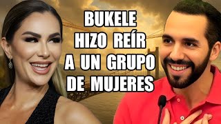 La simpática broma de Bukele que hizo reír a un grupo de salvadoreñas