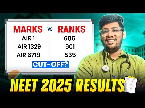 NEET 2025 Results Out🔥| Marks Vs Rank | All India Cut-off