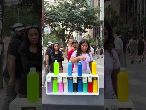 Brincadeira da garrafa combine as cores #ehoo