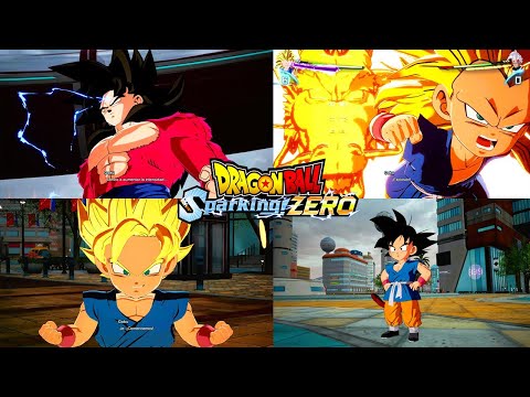 Dragon Ball Sparking Zero - All GOKU GT  Transformations & Ultimates