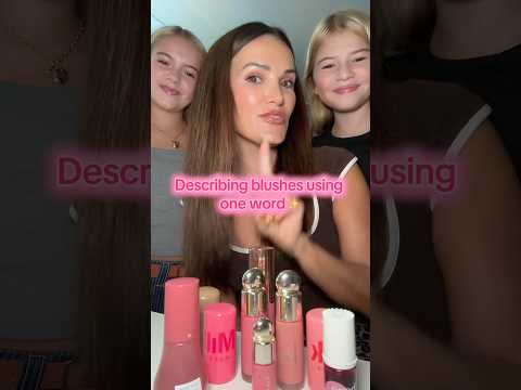 ONE WORD BLUSH CHALLENGE 😱✨ #blush #makeup #shorts