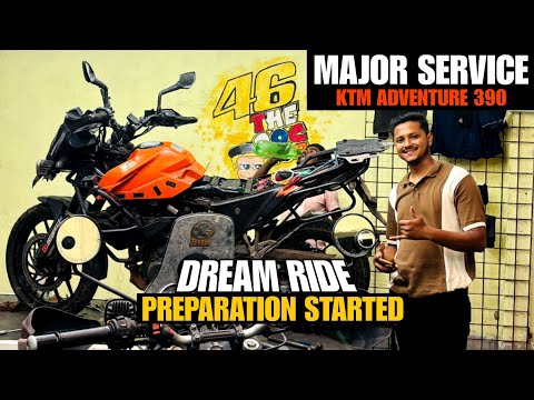 Ready হচ্ছে আমাদের KTM Adventure 390 বড়ো Adventure এর জন্য 🤩 KTM Adventure 390 Major Service
